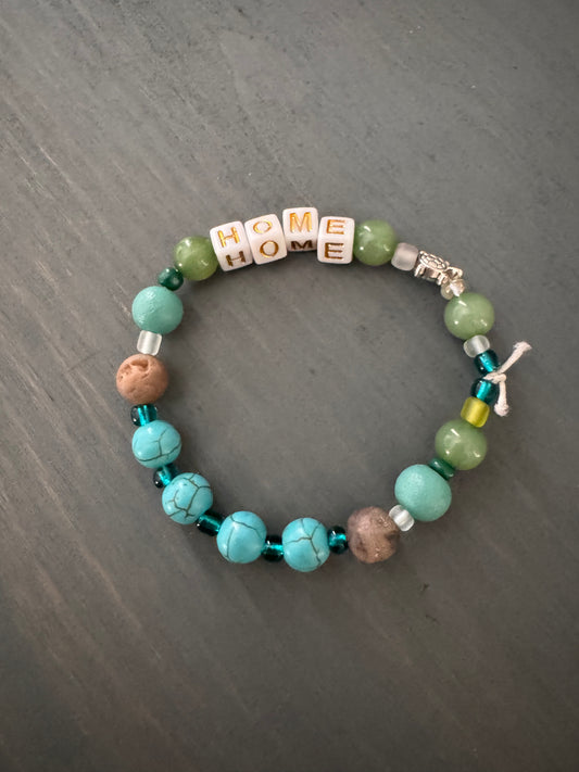 "Home" Turquoise Bracelet